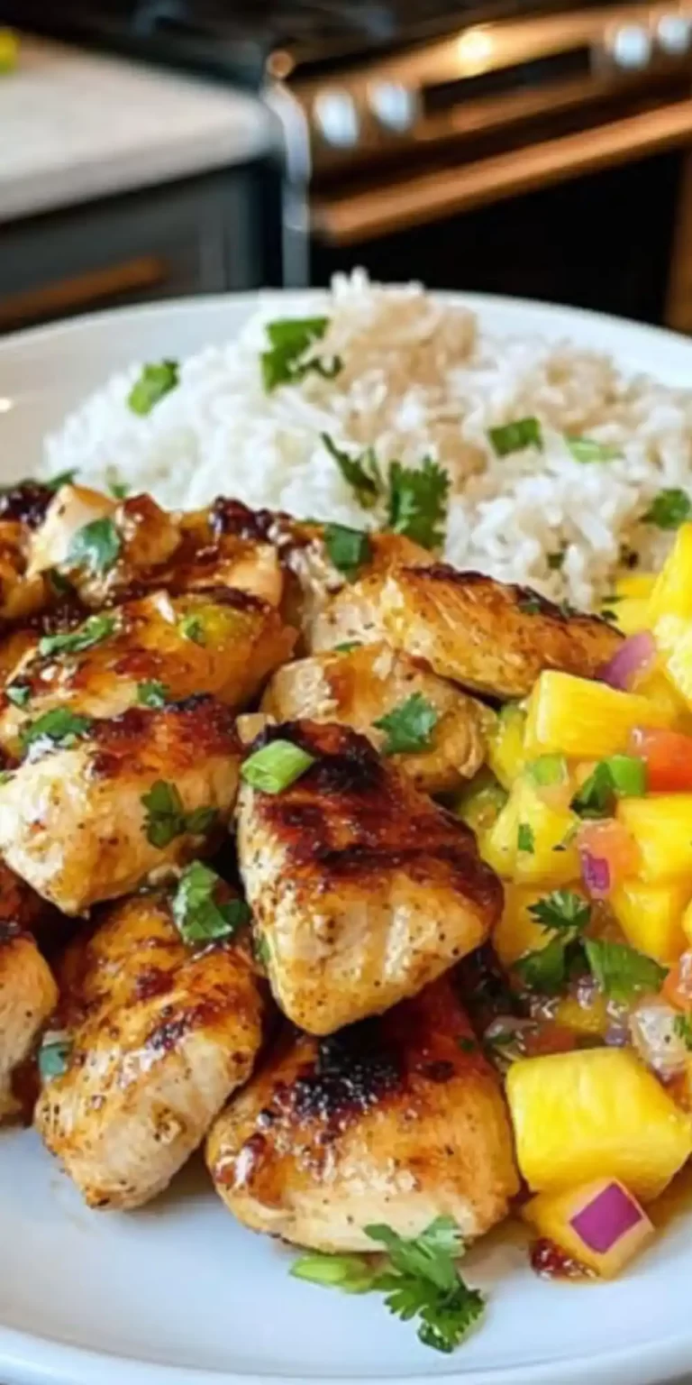 Easy Pineapple Chicken and Rice Crock Pot Recipe