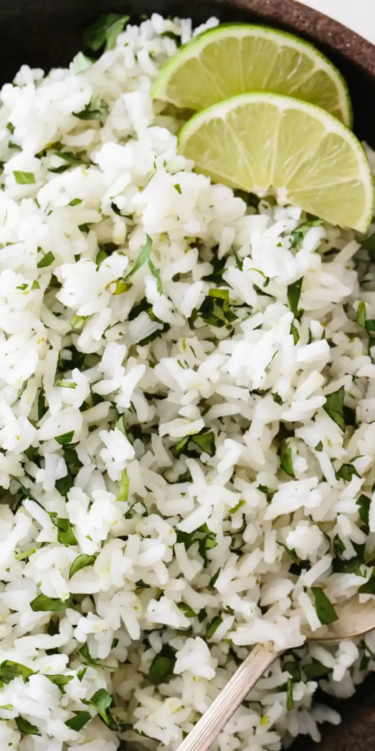 Cilantro Lime Rice in Rice Cooker