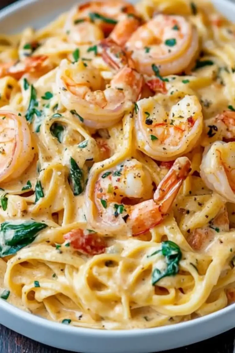 Creamy Tuscan Shrimp Linguine