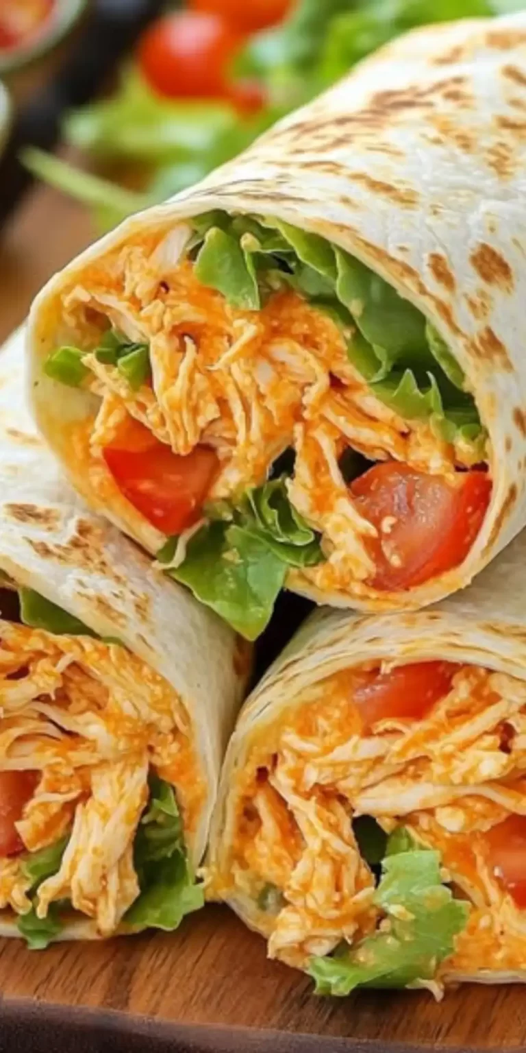 Easy Buffalo Chicken Wraps Recipe