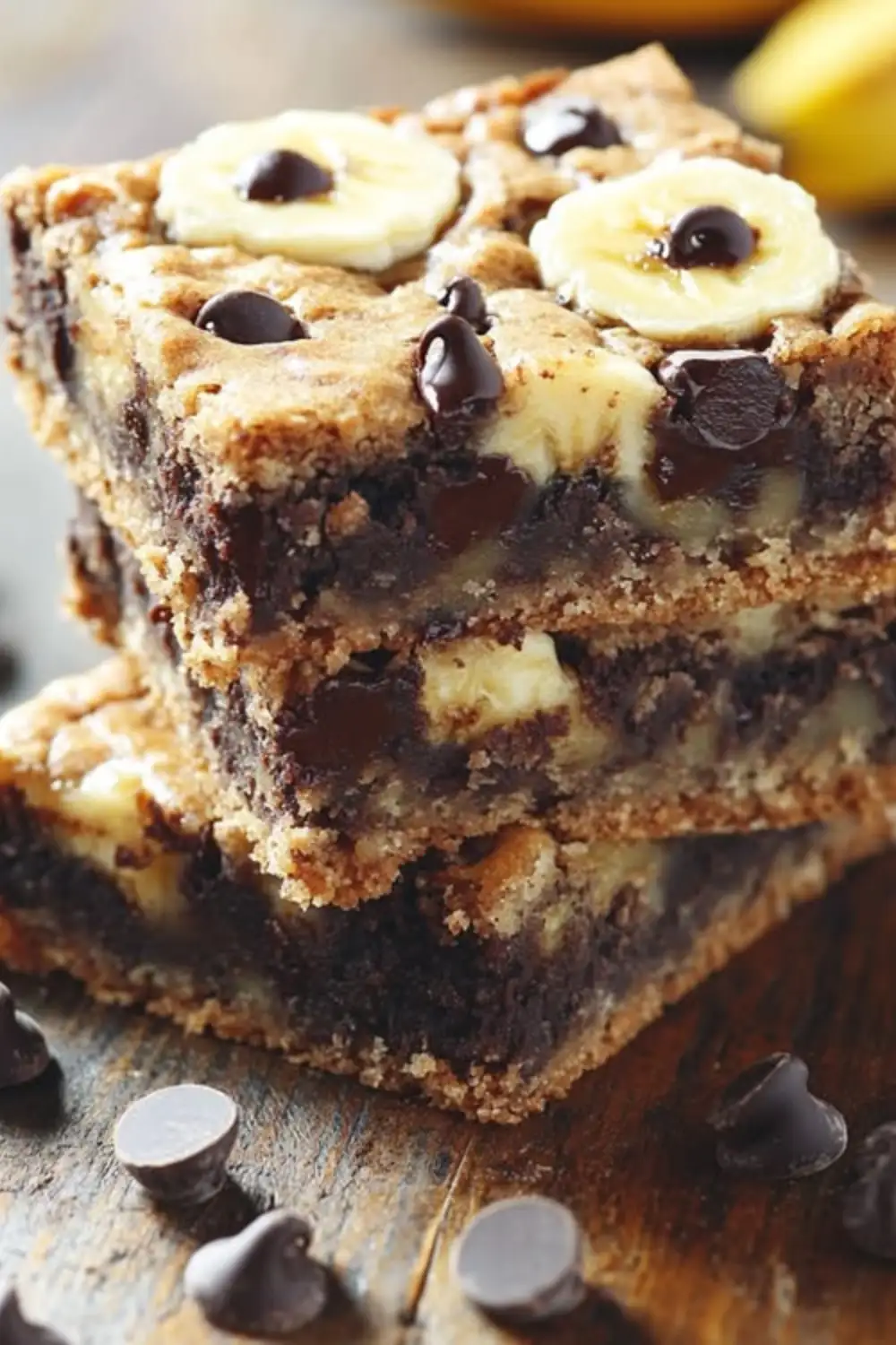 Easy Chocolate Chip Banana Bars Recipe