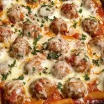 Easy Dump and Bake Meatball Casserole Recipe
