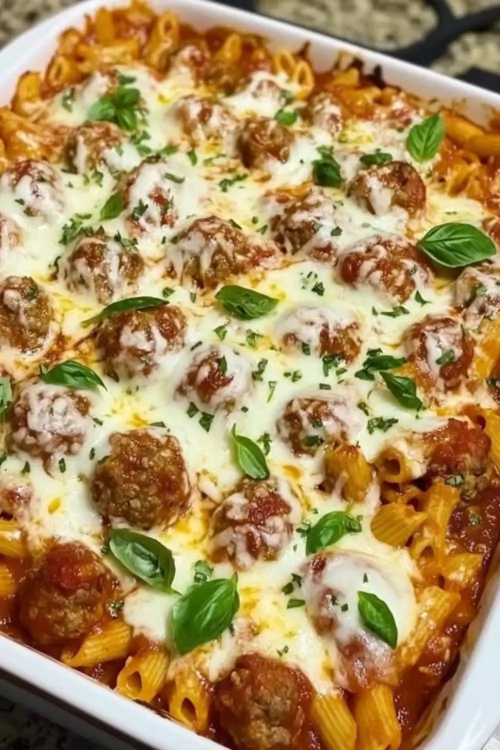 Easy Dump and Bake Meatball Casserole Recipe