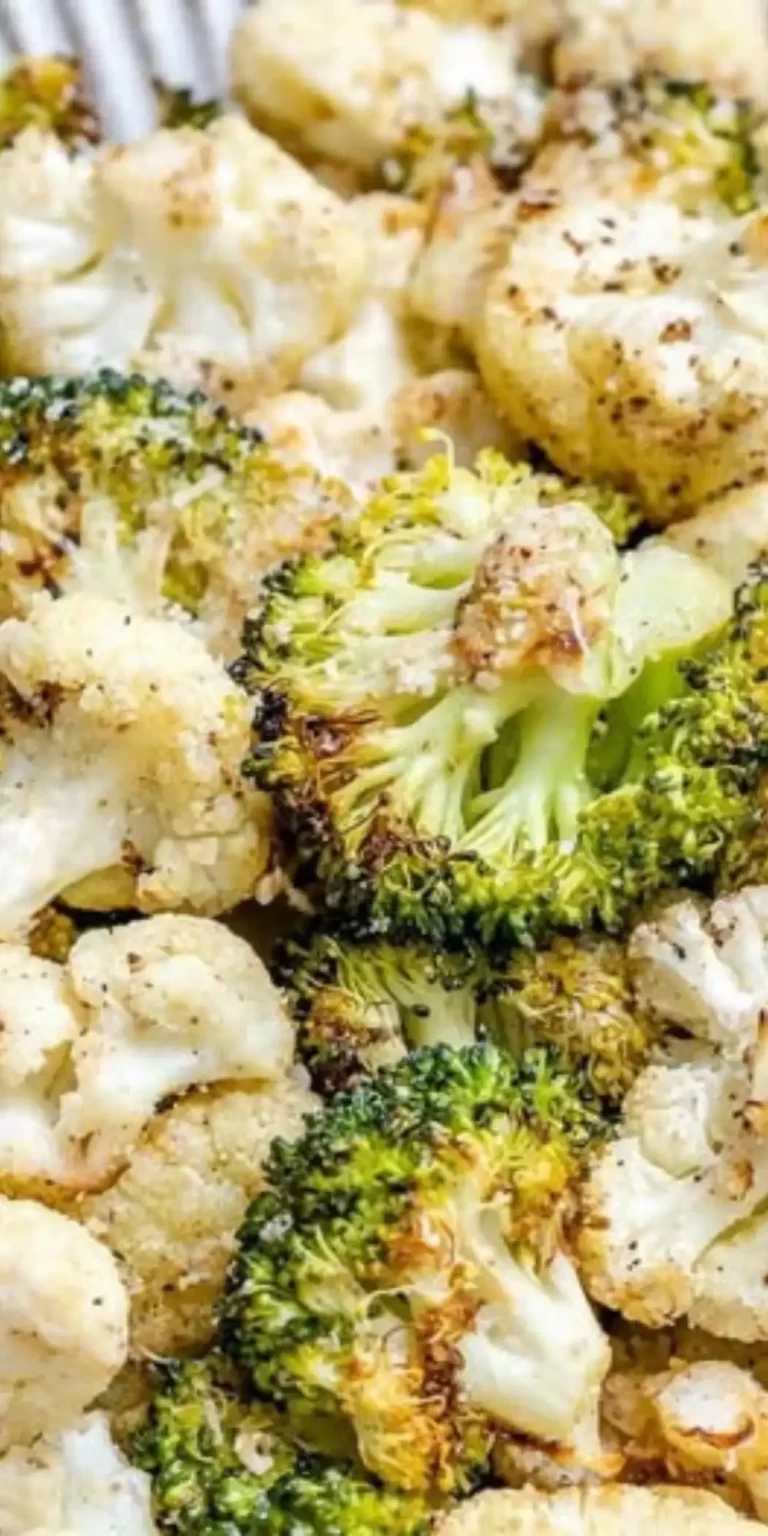 Easy Roasted Broccoli and Cauliflower Recipe