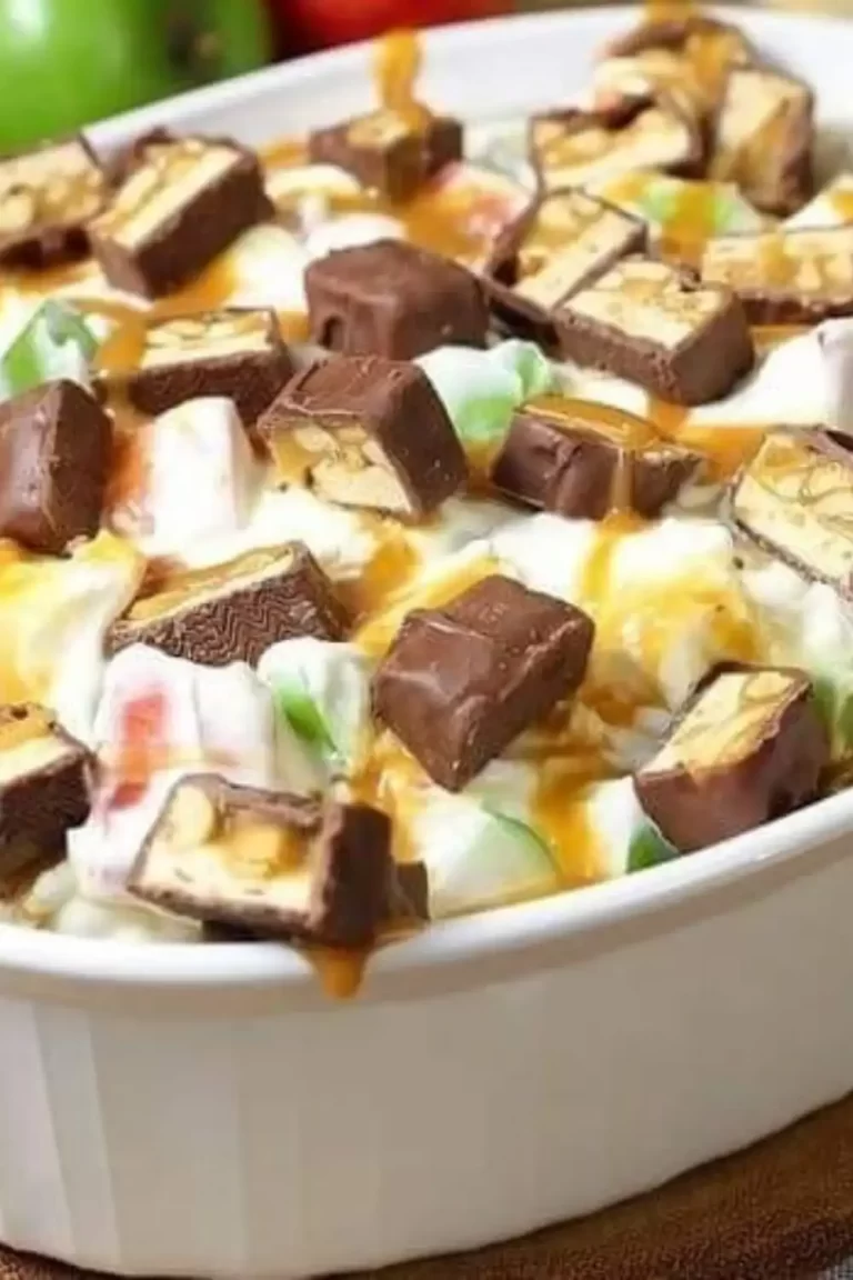 Easy Snickers Caramel Apple Salad Recipe