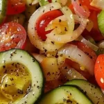 Easy Tomato Cucumber and Onion Salad Recipe