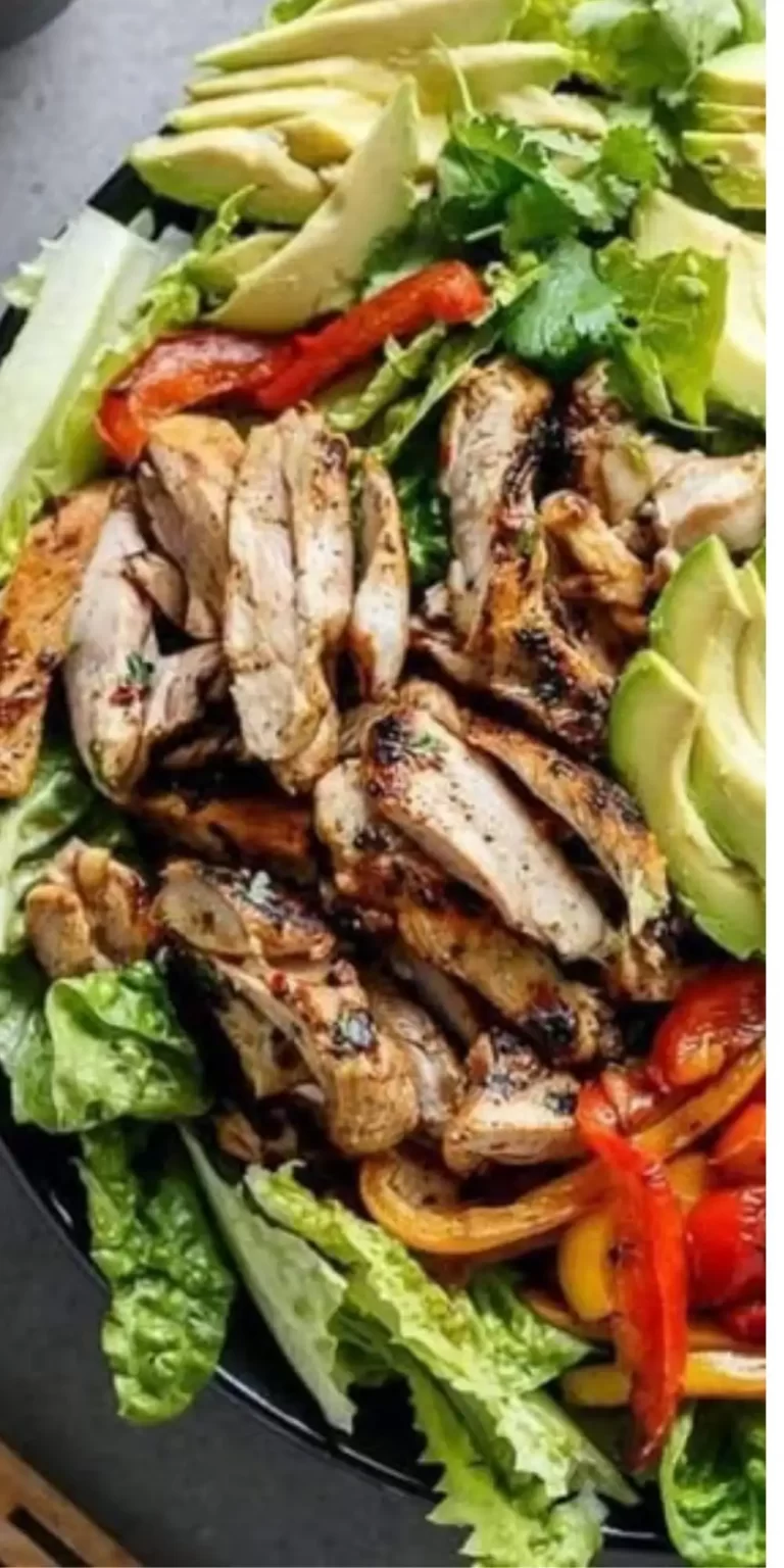 Grilled Chili Lime Chicken Fajita Salad Recipe