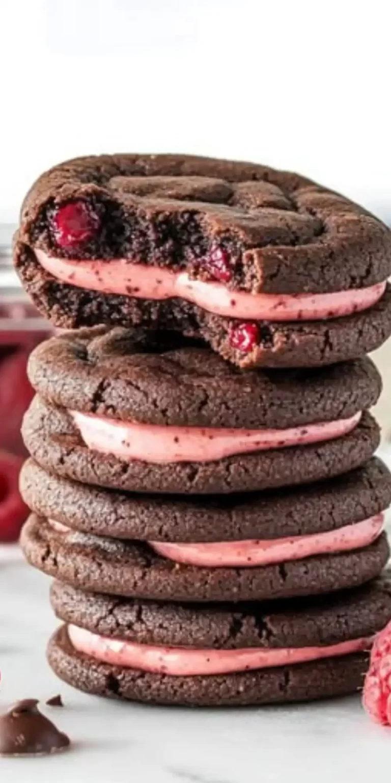 Irresistible Raspberry Sandwich Cookies