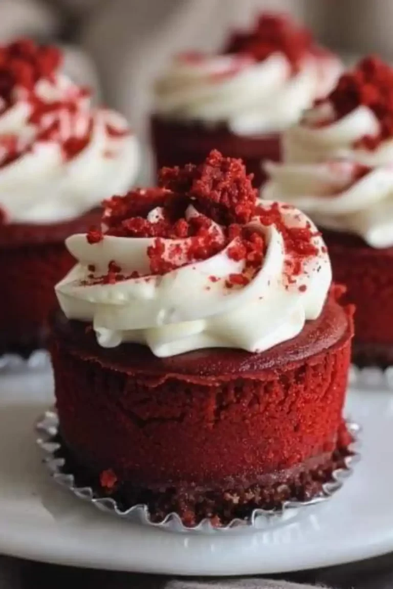 Mini Red Velvet Cheesecakes 