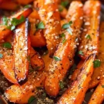 Roasted Garlic Parmesan Carrots
