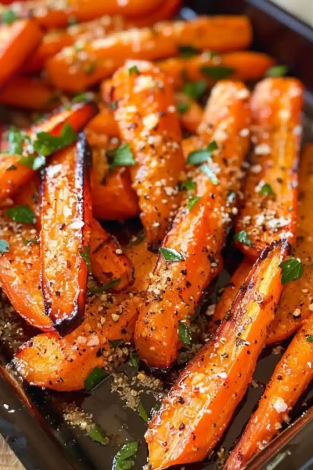 Roasted Garlic Parmesan Carrots