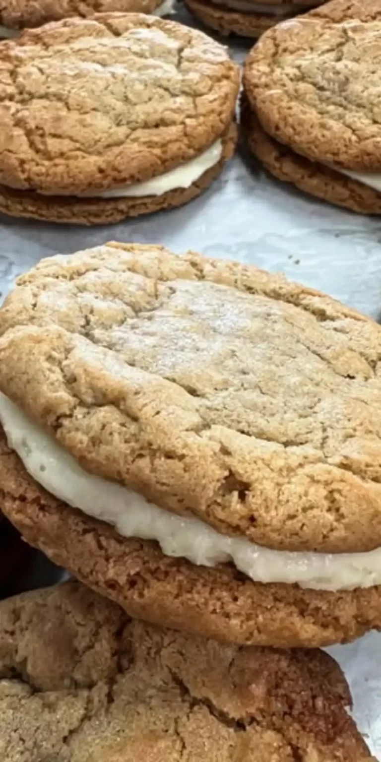 Soft & Chewy Oatmeal Cream Pie Cookies