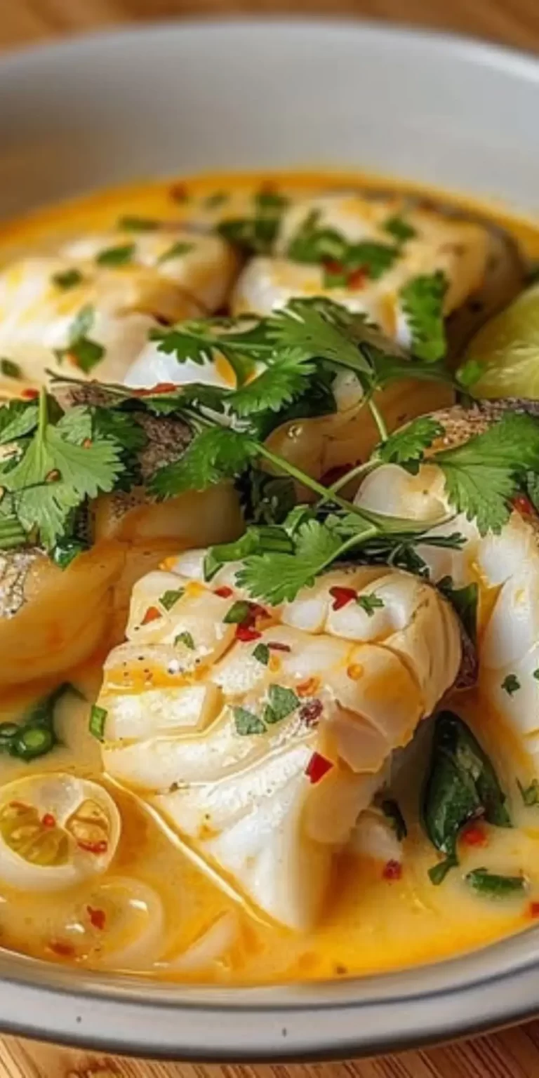 coconut lime fish soup