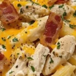 creamy chicken bacon ranch pasta