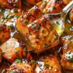 honey glazed salmon bites