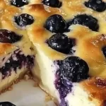 Blueberry Cottage Cheese Breakfast Bake