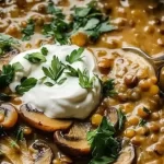 Hearty Lentil and Mushroom Stew Recipe