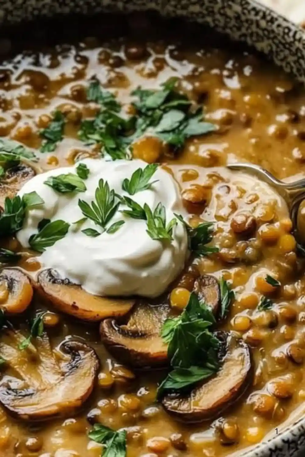 Hearty Lentil and Mushroom Stew Recipe