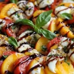 Peach and Tomato Caprese Salad Recipe